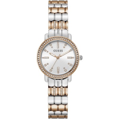 часовник,часовници,аксесоари,на,разпродажба,guess,guess,hayley,watch,gw0612l3,two,tone,and,white