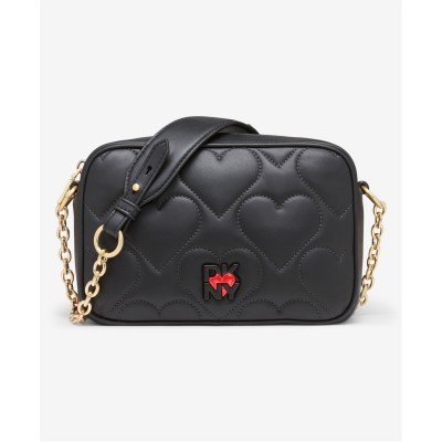 всички,чанти,аксесоари,на,разпродажба,dkny,heart,of,ny,quilted,camera,bag,black,gold