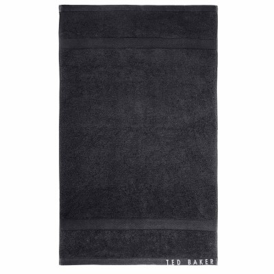 хавлиена,кърпа,хавлии,ted,baker,home,cotton,plain,dye,towel,black