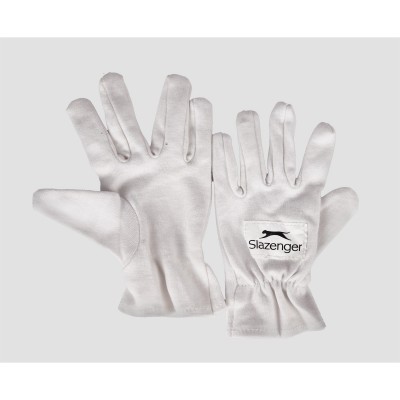 slazenger,cotton,cricket,gloves,white