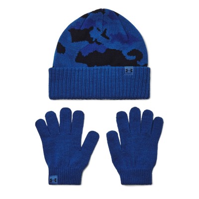 разпродажба,under,armour,under,armour,armour,b,beanie,glove,combo,hat,and,glove,set,boys,tech,blue