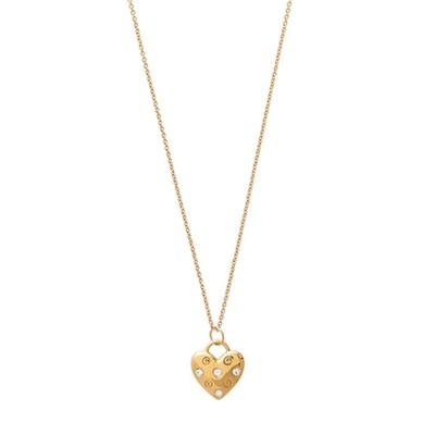 аксесоари,на,разпродажба,olivia,burton,heart,stud,plated,stainless,steel,necklace,gld