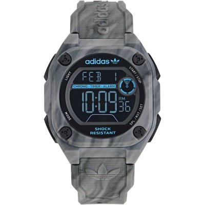 часовник,часовници,adidas,originals,tech,two,grfx,plastic,resin,fashion,digital,watch,gry