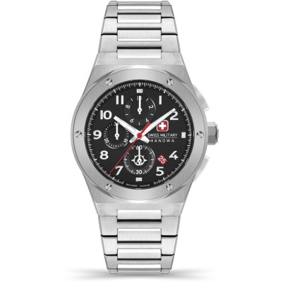 часовник,часовници,аксесоари,на,разпродажба,swiss,military,hanowa,chrono,stainless,steel,sports,analogue,watch,slvr
