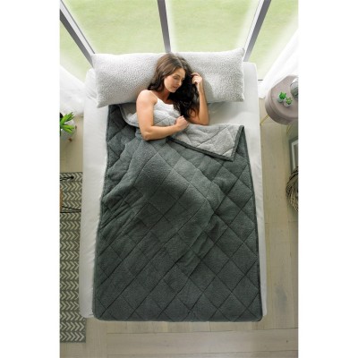 homelife,two,tone,ultra,cosy,teddy,6.8kg,wb,charcoal,silver