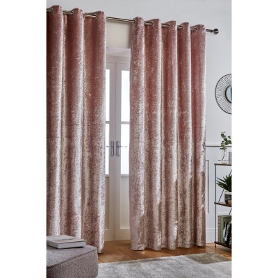 аксесоари,на,разпродажба,homelife,crushed,velvet,eyelet,curtains,blush