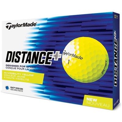 игри,аксесоари,за,голф,топки,за,голф,taylormade,distance+,golf,balls,12,pack,yellow