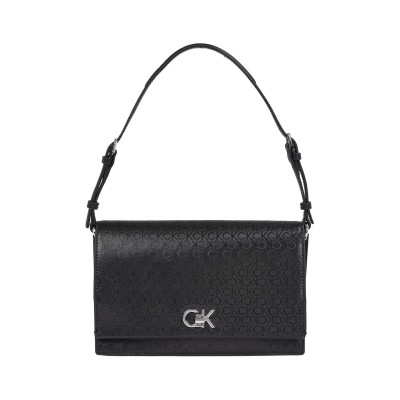 всички,чанти,calvin,klein,ck,elongated,shoulder,bag,mono,black