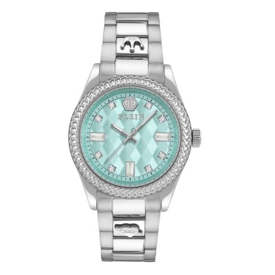 часовник,часовници,philipp,plein,queen,watch,silver,turq