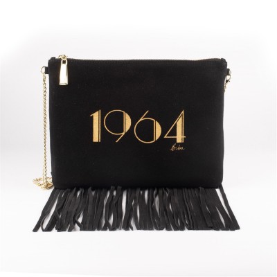 всички,чанти,biba,biba,suede,1964,fringe,pouch,black