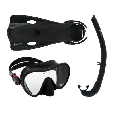 водни,спортове,aquasphere,aqualung,nabul,snorkel,set,black,black