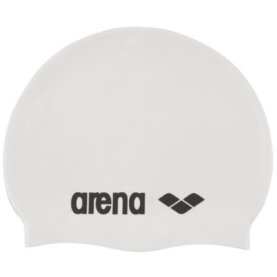 плувна,шапка,плажни,шапки,плуване,в,училище,плувни,аксесоари,arena,classic,silicone,swim,cap,white,black