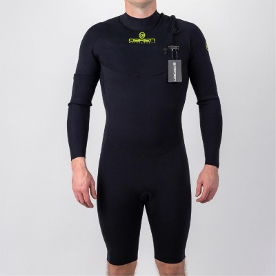 водни,спортове,obrien,men,s,elite,plus,3,2mm,front,zip,long,sleeve,wetsuit,shorty,black