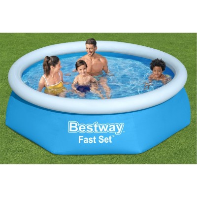 градина,/,на,открито,аксесоари,на,разпродажба,игри,bestway,bestway,8ft,x,24inch,blue,round,fast,set,inflatable,above,ground,pool,blue