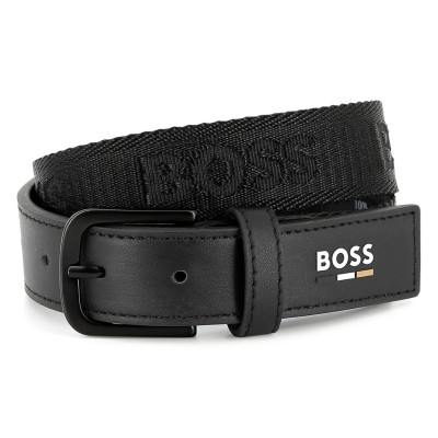 аксесоари,на,разпродажба,boss,boss,logo,belt,juniors,black,09b