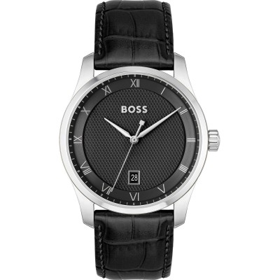 часовник,часовници,бижутерия,boss,men,s,bssjwl,principle,large,roman,numerals,watch,black,black