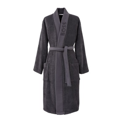 boss,home,cotton,bathrobe,charcoal
