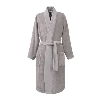 boss,home,cotton,bathrobe,grey