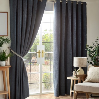 alan,symonds,chenille,blackout,ring,top,eyelet,curtains,charcoal