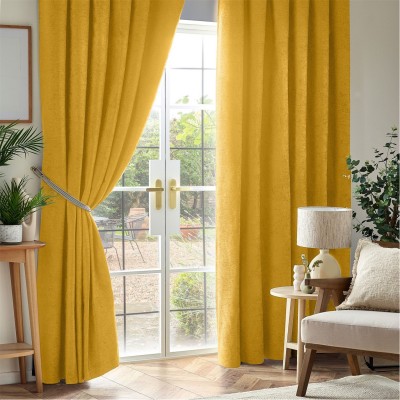 alan,symonds,chenille,blackout,pencil,pleat,top,curtains,ochre