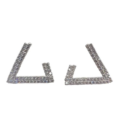 аксесоари,на,разпродажба,mason,knight,yager,18kt,gold,plate,hook,shape,stone,stud,white
