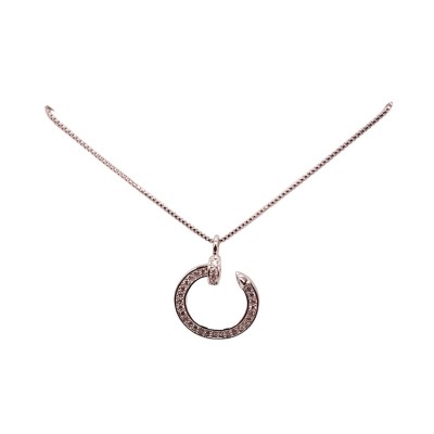 аксесоари,на,разпродажба,mason,knight,yager,18kt,gold,plate,cut,circlestonespendant,white