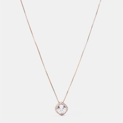 подаръци,и,играчки,аксесоари,на,разпродажба,mason,knight,yager,single,square,cubic,stone,pendant,rose,gold