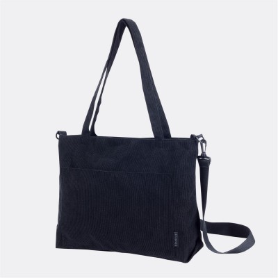 firetrap,corduroy,tote,bag,black