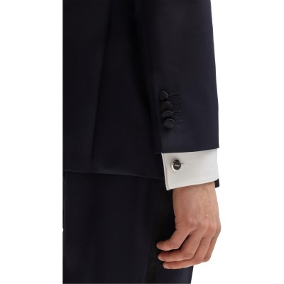 boss,b,logo,cufflinks,silver,040