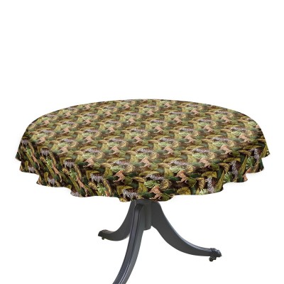 alan,symonds,safari,tablecloth,180cm,diameter,round,green
