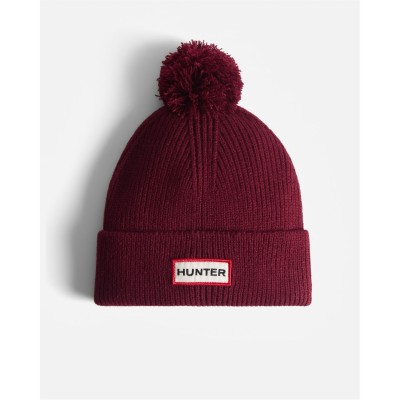 всички,шапки,зимни,аксесоари,промоция,на,зимни,облекла,плажни,шапки,hunter,hunter,rib,pom,ld54,merlot