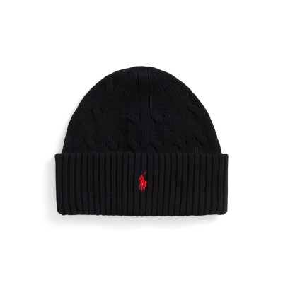 шапка,всички,шапки,зимни,аксесоари,polo,ralph,lauren,kids,cotton,beanie,polo,black