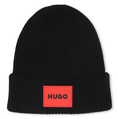 детски,аксесоари,hugo,hugo,lgo,beanie,jn44,black,09b