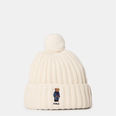 шапка,всички,шапки,зимни,аксесоари,плажни,шапки,аксесоари,на,разпродажба,polo,ralph,lauren,bear,rib,pom,pom,beanie,cream