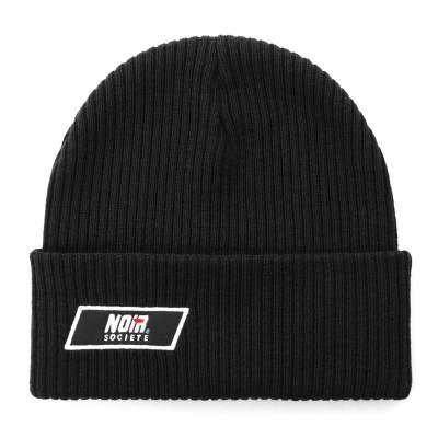 шапка,зимни,аксесоари,мъжки,шапки,и,ръкавици,societe,noir,noir,woven,patch,beanie,black,white