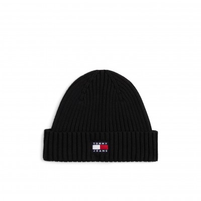 шапка,всички,шапки,зимни,аксесоари,tommy,jeans,heritage,rib,knit,core,beanie,black