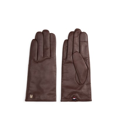 ръкавици,ръкавици,шапки,и,шалове,зимни,аксесоари,tommy,hilfiger,tommy,lthr,glove,ld54,brown