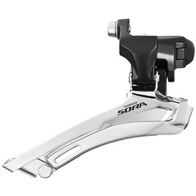 велосипедни,светлини,и,катинари,shimano,sora,r3000,double,9,speed,multi,band,clamp,front,derailleur,black,silver