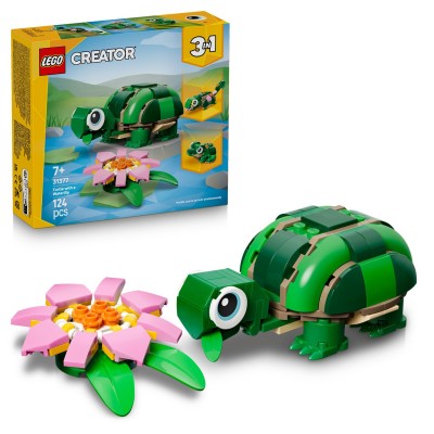 игри,и,технологии,всички,игри,и,играчки,lego,creator,3in1,turtle,with,a,water,lily,flower,toy,31377,tbc