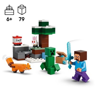 игри,и,технологии,всички,игри,и,играчки,lego,minecraft,steve’s,taiga,adventure,toy,for,kids,21583,tbc