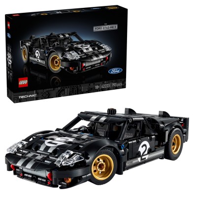 игри,и,технологии,всички,игри,и,играчки,lego,technic,1966,ford,gt40,mkii,race,car,model,kit,42223,tbc