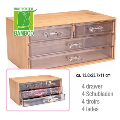 портмонета,аксесоари,на,разпродажба,touch,of,beauty,tob,cosmetic,organizer,with,4,drawers,clear