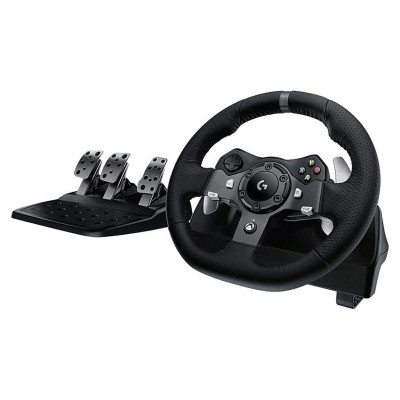 logitech,g920,driving,force,gaming,steering,wheel,xbox,black