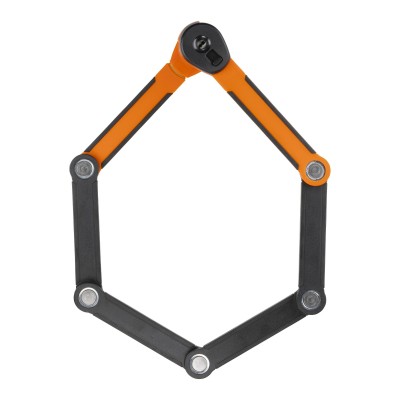 kryptonite,evolution,790,folding,lock,90cm,sold,secure,gold,black,orange