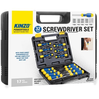 направи,си,сам,kinzo,screwdriver,set,adults,blue,yellow