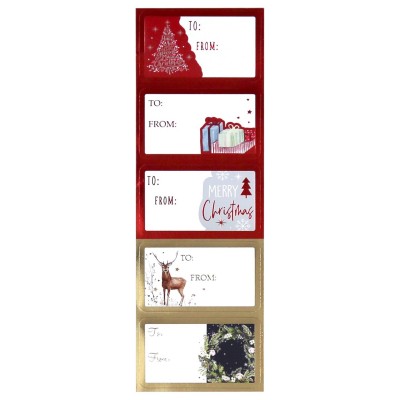 подаръци,и,играчки,the,spirit,of,christmas,100,gift,labels,54,red