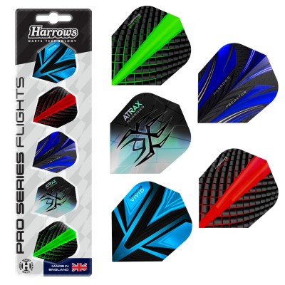 дартс,дартс,аксесоари,harrows,darts,darts,pro,series,flight,set,5,pack,multi