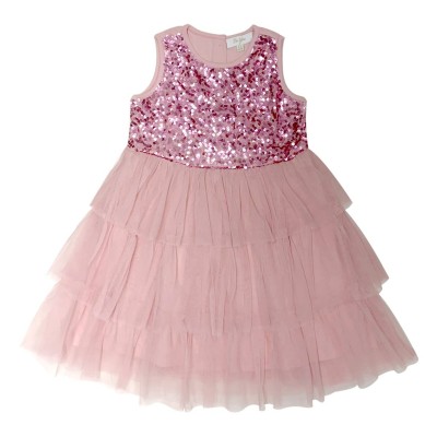 рокля,детски,поли,и,рокли,be,you,kids',tulle,occasion,maxi,dress,pink