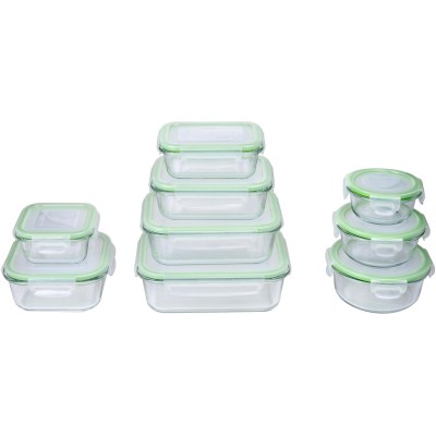 alpina,alpina,glass,9,piece,food,containers,with,plastic,lid,multi