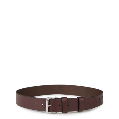 колан,колани,аксесоари,на,разпродажба,polo,ralph,lauren,logo,patch,leather,belt,brown